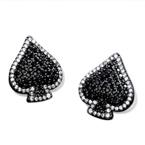 Black Heart Earrings